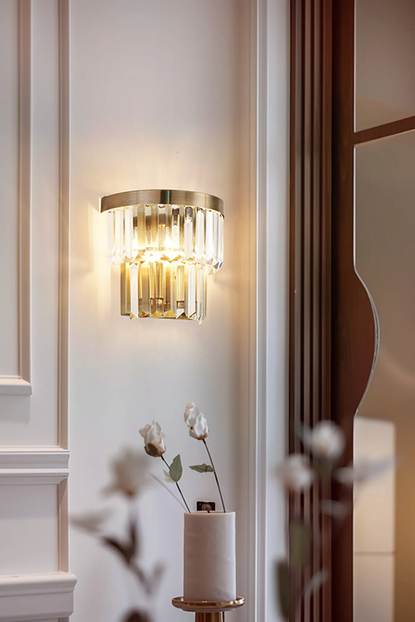 Cosette Crystal Wall Lights Deco Flush Crystal Wall Lights Cosette Crystal Wall Lights Deco Flush Crystal Wall Lights